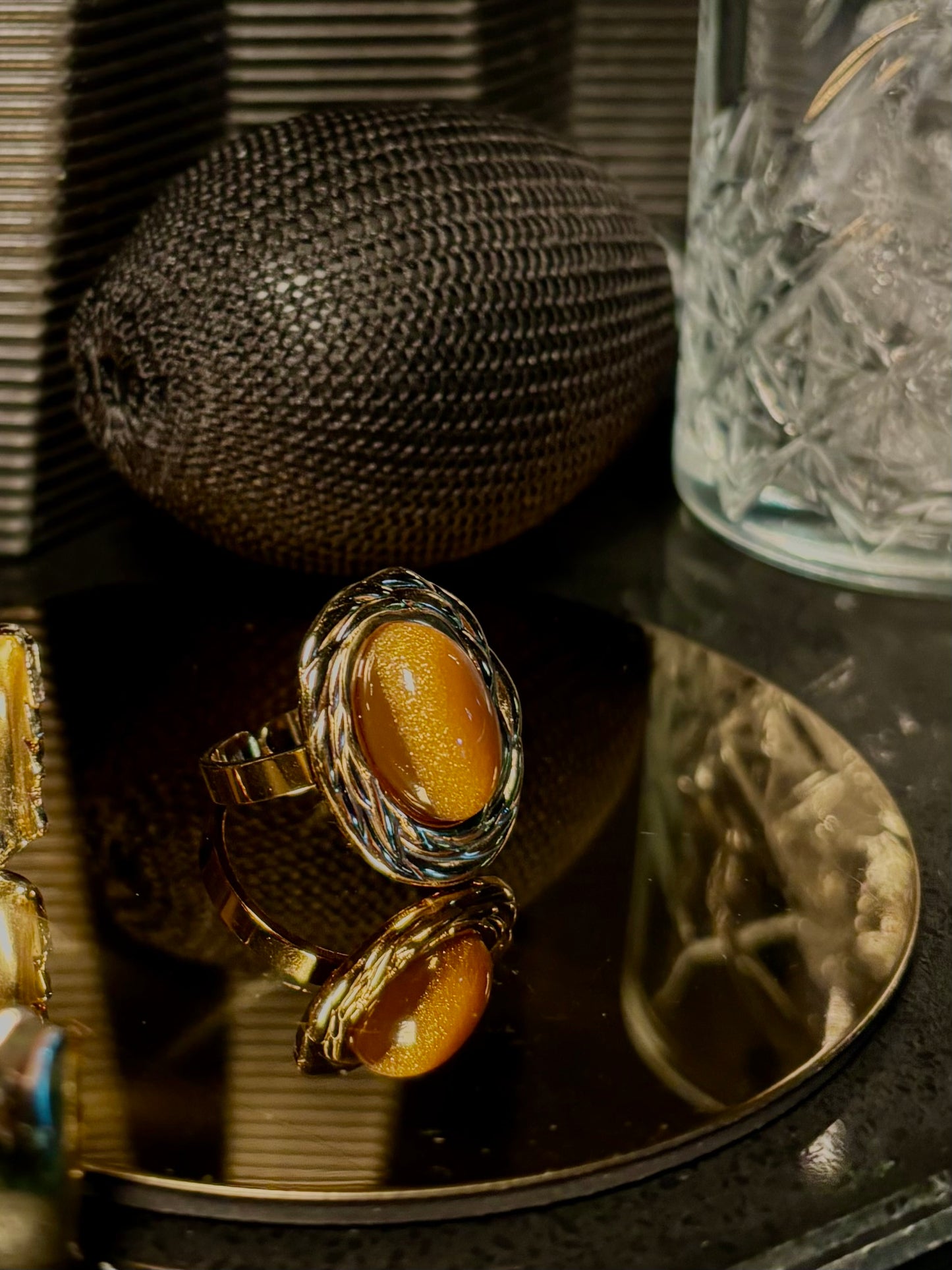 anello Sole Ambra