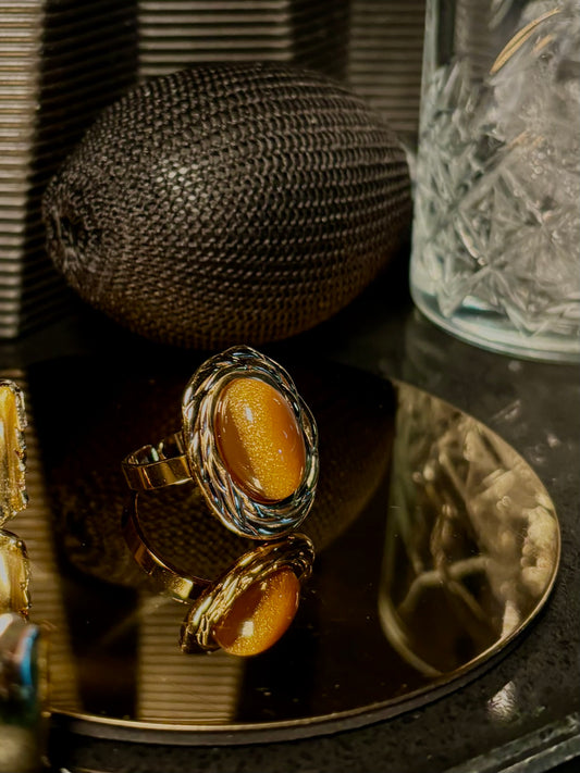 anello Sole Ambra